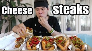 5 Philly Cheesesteaks DESTROYED 8700 Calories [upl. by Ko82]