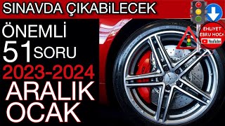 VİDEOLU SORUNUN CEVABI SİZDE 2023 ARALIK 2024 OCAK EHLİYET SORULARI  2023 ARALIK EHLİYET SINAVI [upl. by Pryce]