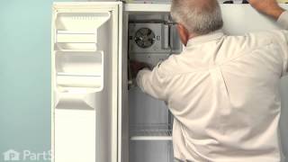 Refrigerator Repair  Replacing the Evaporator Fan Motor GE Part  WR60X190 [upl. by Ianteen]