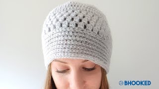 How to Crochet a Hat Fall Glam Lace Crochet Hat [upl. by Nuhsal]