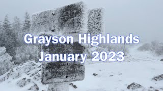 Grayson Highlands  Snow Hike [upl. by Isbella106]