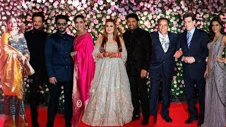 Kapil Sharma Ginni Chatrath Wedding Reception FULL HD Video  Salman FamilyRanveerDeepikaRekha [upl. by Murrah513]