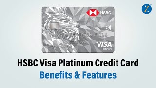 HSBC Visa Platinum Credit Card  Benefits amp Features  Apply on Bankbazaar [upl. by Ahsas]