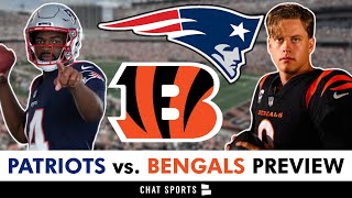 New England Patriots vs Cincinnati Bengals Preview Injury Report Analysis  NFL Week 1 [upl. by Dearborn]