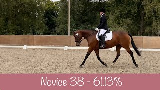 Unaffiliated BD Novice 38 Dressage Test  6138 [upl. by Cadmar718]