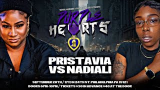 VERBAL WAR ZONE PURPLE HEARTS ANNOUCEMENT 4 PRISTAVIA VS NADIALI [upl. by Koerlin697]