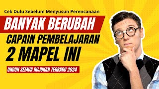 Hatihati ada revisi Capaian Pembelajaran Cek Mata Pelajaran Sebelum Menyusun Modul Ajar  RPP [upl. by Enelyam]