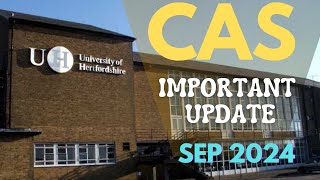 CAS of Hertfordshire University UK  Important Dates for September 2024 [upl. by Atterehs]