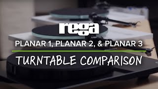 Rega Planar 1 Planar 2 amp Planar 3 Turntable Comparison [upl. by Haroldson]