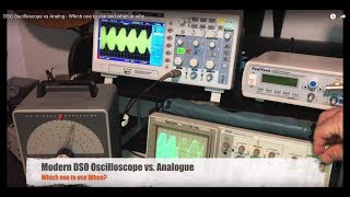 DSO Oscilloscope vs Analog  When I use which one and why [upl. by Legnaleugim163]