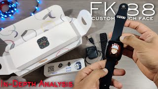 Apple watch Series 5SE  FK88  FK78 Pro unboxing And Review Custom Watch Face With InDepth Review [upl. by Cirilla926]