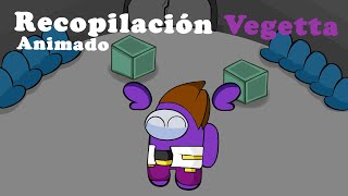 Recopilación Animaciones Vegetta en Among Us [upl. by Redliw733]