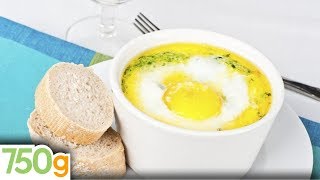 Recette des Oeufs cocotte aux épinards  750g [upl. by Lashond]