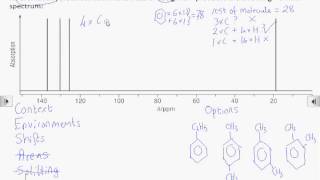 How2 Interpret a carbon13 NMR spectrum [upl. by Legra998]