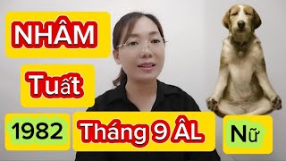 tuổi Nhâm Tuất SN 1982 Nữ mệnh tháng 9 ÂL năm 2024 [upl. by Hedley456]