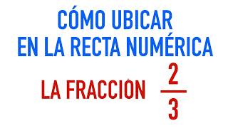 FRACCIÓN 23 en la RECTA NUMÉRICA  Representación de fracciones en la recta numérica [upl. by Yelyah]