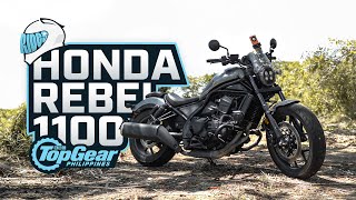 2024 Honda Rebel 1100 review Honda’s P650000 liter bike tested  Top Gear Philippines [upl. by Airdnat]