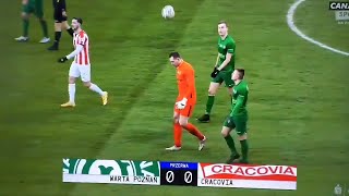 Polish Goalkeeper lands ball on his head [upl. by Jac]