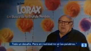 Doblaje de Lorax Danny DeVito dobla en castellano [upl. by Edge833]