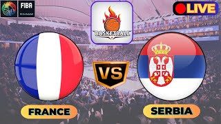 🔴LIVE Score  France Vs Serbia  FIBA International Basketball Match 2024 Live Today [upl. by Alexia480]