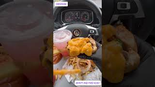 Albaik Arabic restaurant fast food enjoying in car asmr food subscribe burger [upl. by Jaffe]