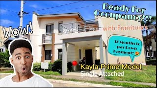 House Tour  Ready For Occupancy with Furnitures 12 Months Down Payment Sentrina Lipa Kayla Prime [upl. by Kirad]