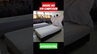 Making Bed untuk Latihan housekeeping makingbed towelart [upl. by Fablan]