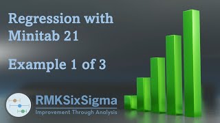 Regression with Minitab 21 Example 1 of 3 [upl. by Klarika]