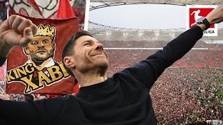 🏆 Crazy Celebrations in Leverkusen Xabi Alonso´s Werkself Win Their first Bundesliga Title 24 🏆 [upl. by Netsryk920]