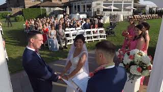 Ocean Cliff in Newport Rhode Island Wedding Ceremony [upl. by Dunseath]