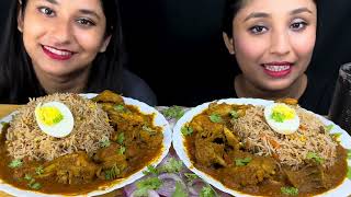 Eating😋Challenge Spicy 🌶️ Desi Chicken Curry 🍛 with Egg Fried Rice 🍚 Cooking amp EatingBig Bites [upl. by Asial405]