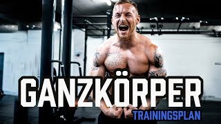 GANZKÖRPER TRAININGSPLAN für das Fitnessstudio  Workout für Anfänger und Fortgeschrittene im Gym [upl. by Dixil]