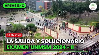 🔴 SOLUCIONARIO Examen de Admisión UNMSM 2024  iI​ 🌳 Áreas B y C  LA SALIDA🔥 [upl. by Ashlin]