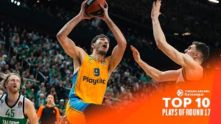 Top 10 Plays  Round 17  202324 Turkish Airlines EuroLeague [upl. by Nayrbo627]