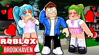 😨MI HERMANA Y YO ENAMORADAS DEL MISMO CHICO NOS ENOJAMOS😡A QUIEN ELIGE BROOKHAVEN ROBLOX [upl. by Nalced]