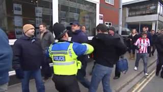 Southampton vs Pompey Hooligans  Trouble before amp after game [upl. by Harragan729]