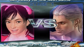 Tekken 4 PS2 Xiaoyu Playthrough 280724 [upl. by Llebpmac599]