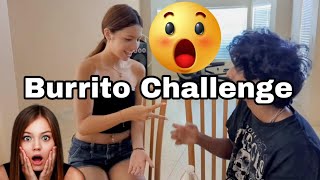 Burrito Challenge Huge Burrito trends satisfying🌈 ASMR [upl. by Gwyneth]