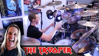 Iron Maiden  The Trooper COVER ON NICKOs KIT [upl. by Ahsitra]