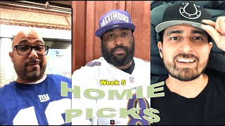 Homie Picks  NFL 2024 Week 5 [upl. by Aaren929]