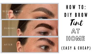 HOW TO DIY BROW TINT AT HOME  REFECTOCIL  Lydia Louise Thomas [upl. by Pine76]