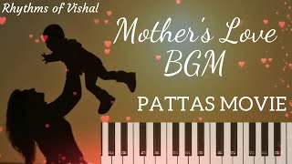 Pattas movie  Mothers love BGM  Dhanush  Keyboard cover  Amma BGM [upl. by Xirtaeb]