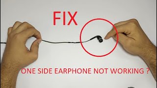 One side earphone NOT WORKING   FIX  Reason 1 [upl. by Bowra176]