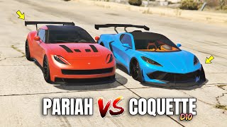 GTA 5 ONLINE  COQUETTE D10 VS PARIAH WHICH IS FASTEST [upl. by Bili]