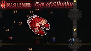 Terraria Master mode  No Damage Eye of Cthulhu Summoner [upl. by Dira]