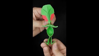 Origami Dancing Alien EasyOrigamiAndCrafts [upl. by Spenser104]