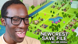 Cozy Sims 4 Base Game Starter  Building Newcrest [upl. by Rohpotsirhc]