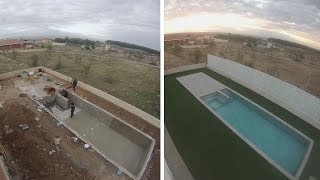 Time Lapse Construcción de Piscina Swimming Pool Construction Process [upl. by Eatnhoj]