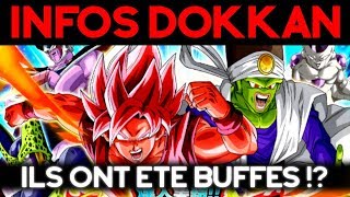 INFOS DOKKAN BATTLE  persos buffés et nouveau tournoi [upl. by Lewse]