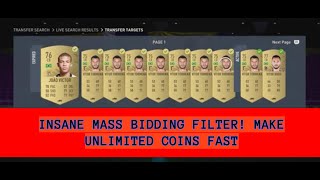 FIFA 23 TRADING TIPS  INSANE MASS BIDDING FILTER MAKE UNLIMITED COINS FAST  FIFA 23 TRADING TIPS [upl. by Bollinger]